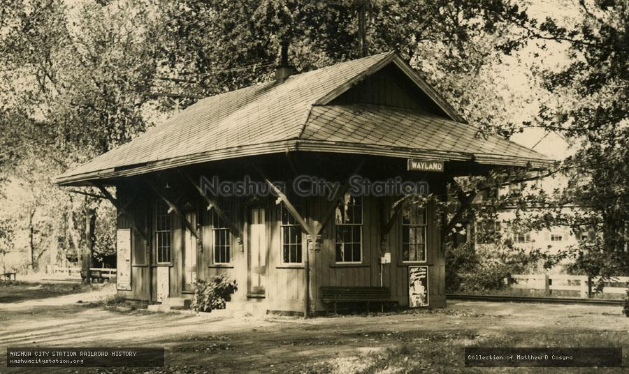 Postcard: Wayland station